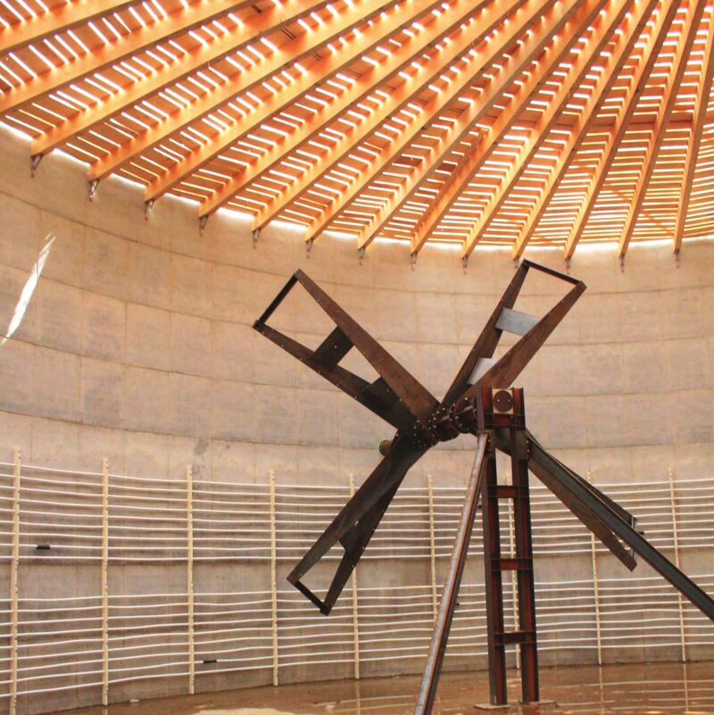 Biyogaz tesisi görünümü