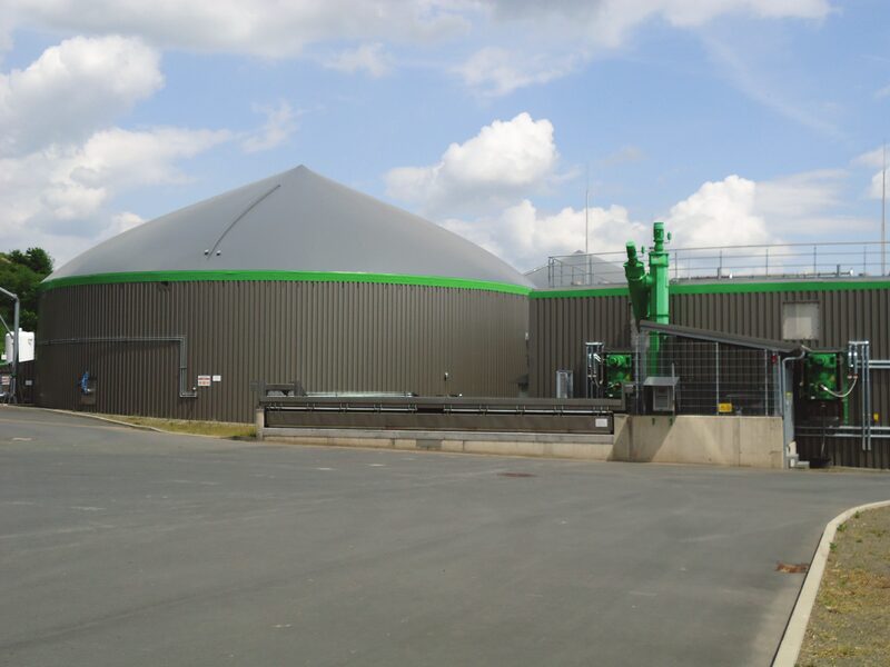 Kuru fermantasyon tesisi havadan görünüm